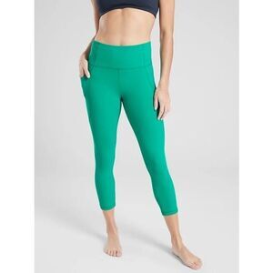 NEW Athleta Stash Pocket Salutation Tight Jade Powervita Legging Size Medium